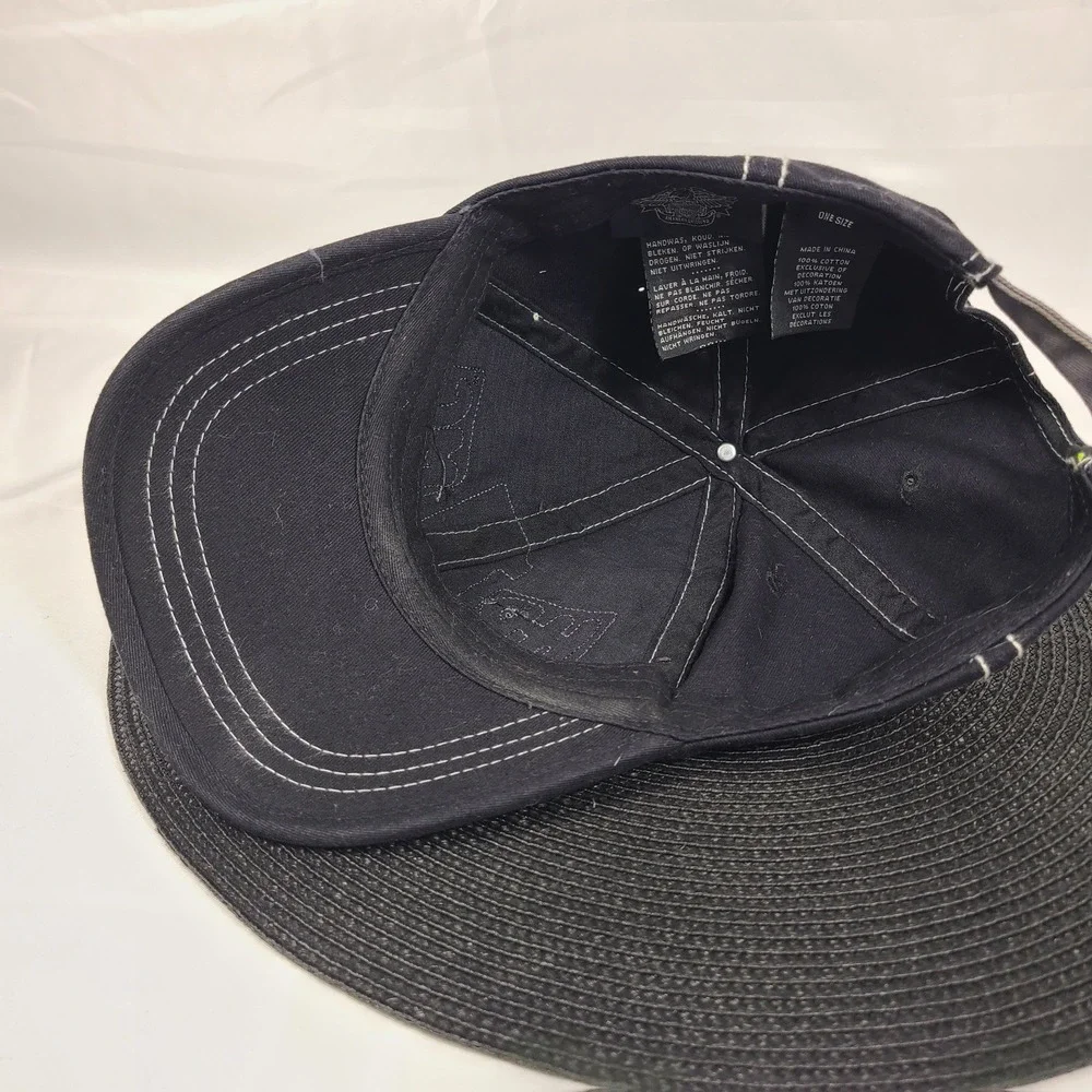 Harley-Davidson Motorcycles Gray One Size Hat #1 Skull Graphic 100% Cotton